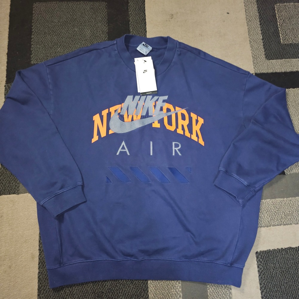 Nike New York Air Sweatshirt Mens Large Blue HQ1101-492 NWT